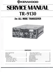 Manuale Di Servizio Per Kenwood TR-9130 - Foto 1 di 1