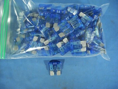 (Cantidad 100) 15A Littelfuse 15 Amp ATO Blade Tipo 257 Fusible Automotriz (¡ENVÍO GRATUITO!) Foto 1 de 4