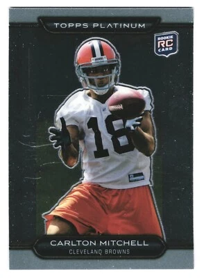 2010 Topps Platinum Carlton Mitchell Rookie Cleveland Browns #61 - Image 1 of 2