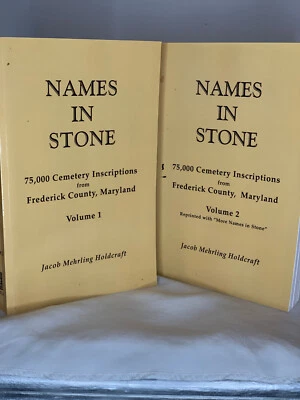 Names In Stone (Vol. 1 & 2), by Jacob Mehrling Holdcraft - 2002 - Paperback - Image 1 of 4