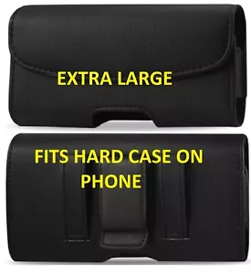 XL BELT CLIP LOOP LEATHER HOLSTER TO FIT A HARD CASE ON FOR Google Pixel 5 - Picture 1 of 12