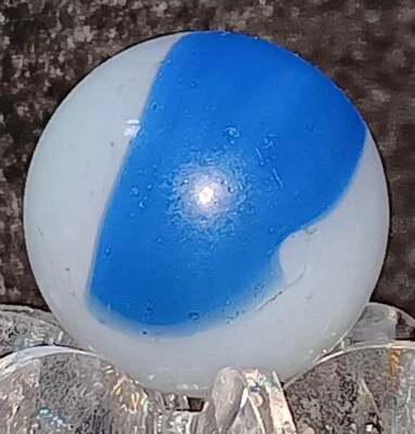 1/2" Peltier Glass "Acme Reeler" Patch Marble. Mint. (HTF) PEEWEE SIZE - Image 1 of 4