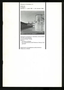 architettura Opuscoli di architettura n. 5 Politecnico di Milano - Picture 1 of 1