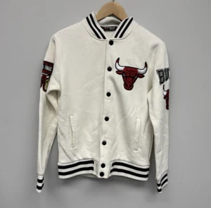 Chaqueta de campeonato retro NBA Chicago Bulls con botones a presión talla pequeña - Imagen 1 de 11