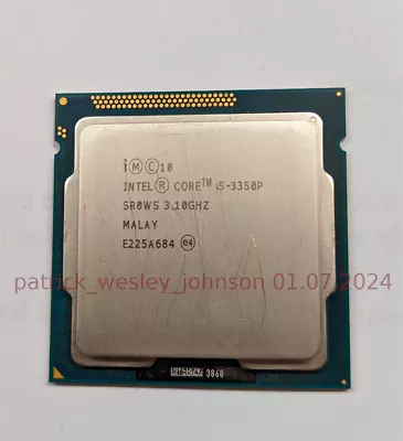 Intel Core i5-3350P Processor 4 Core 4 Threads 3.30Ghz 6MB Cache 5GT/s Bus Speed - Image 1 of 2