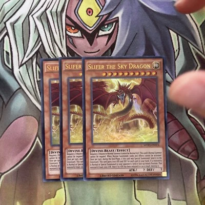 MVP1-ENSV6 x3 Slifer the Sky Dragon Ultra Rare Excellent Conditon Yugioh - Image 1 of 2