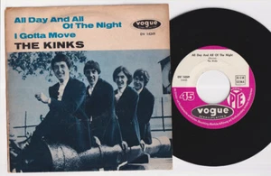 The KINKS * All Day * 1965 German 45 * MOD BEAT FREAKBEAT GARAGE * Listen! - Picture 1 of 2