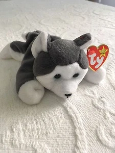 TY Beanie Baby Nanook 1996 Plush Stuffed Animal Toy w Tags Retired - Picture 1 of 3