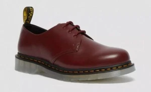 Dr. Martens 3 fori 1461 rosso ciliegia ghiacciata liscio - Foto 1 di 40