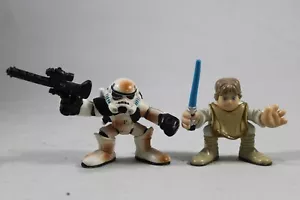 STAR WARS Galactic Heroes Mos Eisley Sandtrooper w/ Black Should Pad 2006 Luke - Picture 1 of 7