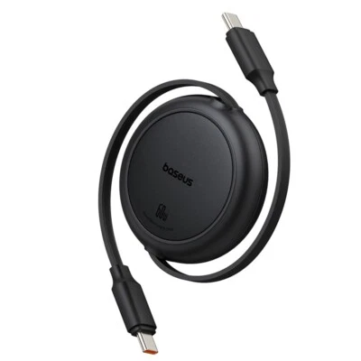 Baseus 60W Fast Charging Cable 1M USB Type C TO C Retractable Data Transfer - Image 1 of 4