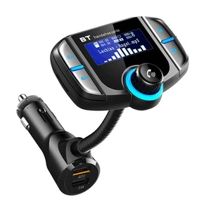 Kit Bluetooth Auto + Trasmettitore FM MP3 per Smartphone – Presa Accendisigari - Zdjęcie 1 z 5