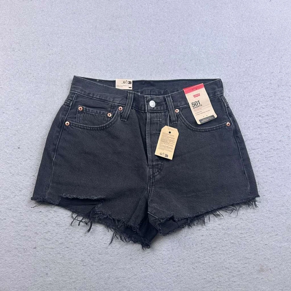 Levi's Women's 501 Original Shorts Lunar Black 27 US 4