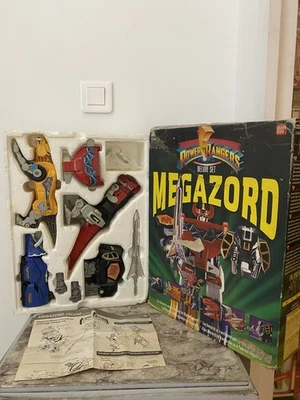 POWER RANGERS ROBOT MEGAZORD DELUXE SET COMPLET EN BOITE BANDAI 1993 BON ÉTAT ! - Immagine 1 di 4