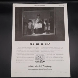 Parke Davis and Company Werbung 1947 schwarz weiß Vintage Pharmaceuticals - Bild 1 von 6
