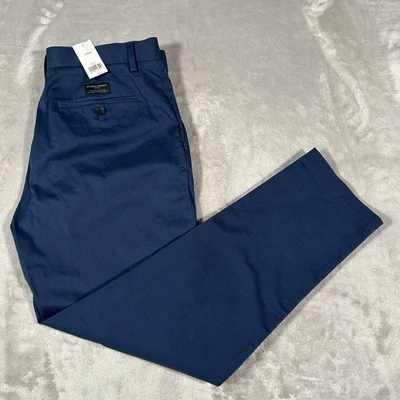Nuevo con etiquetas Pantalones Atléticos Banana Republic Mason Para Hombres 33x30 Azul Calce Cónico Elastizados Nuevos Foto 1 de 4