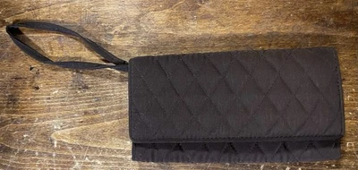 VERA BRADLEY, Muñequera Clutch Marrón Espresso, Tela Acolchada, Etiquetas Nuevas Foto 1 de 4