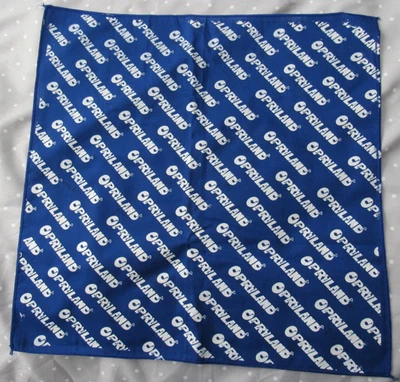 BANDANA BANDANAS OPRYLAND EE. UU. VINTAGE NUEVO STOCK ANTIGUO AZUL - BLANCO Foto 1 de 2