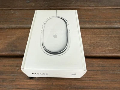 Apple Mouse - White corded USB Mac NEW - RARE FACTORY SEALED RETAIL BOX M9035G/A - Image 1 of 2
