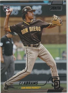 2022 Stadium Club CJ Abrams Black Parallel Rookie Washington Nationals SD Padres - Picture 1 of 2
