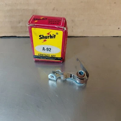 Shurhit Ignition Contact Points A-92 NOS Chrysler Dodge Plymouth DeSoto - Image 1 of 2