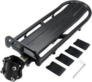 Bike Rear Rack Retractable Aluminum Alloy Bicycle Cargo Rack Mount Ebike Lugg... - Picture 1 of 7