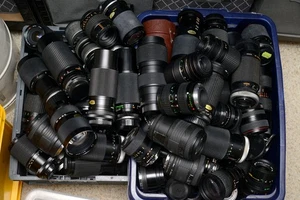 5x Vintage 35mm Film Camera lenses - Mixed Jobt Lot, Various Types FOR SPARES - Picture 1 of 4