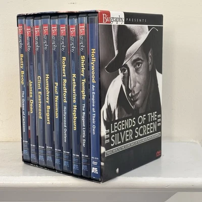 Biography presents Legends of The silver Screen 9 DVD Disc Collection FLAW - Image 1 of 4