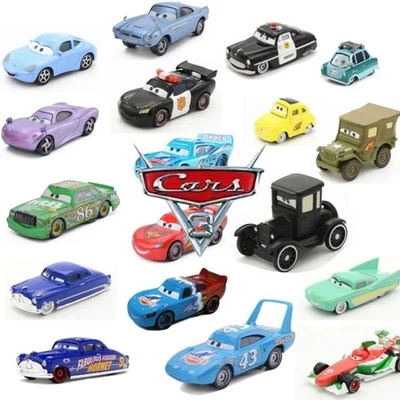 Disney Pixar Cars pacote com 4 conjunto fundido Boost DJ Wingo Snot-Rod carro de metal 1:55 - Imagem 1 de 4