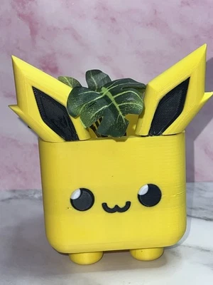 Cubo Jolteon Pokemon Flor Suculenta Maceta Maceta Impreso en 3D Multicolor WYSIWYG Foto 1 de 4