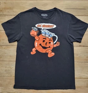 Vintage Kool-Aid Man OH YEAH! Hemd Gr. Medium schwarz Captain Kool Aid - Bild 1 von 5