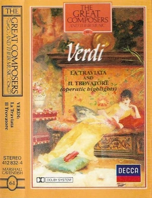 Verdi  La Traviata  Il Trovatore ( Highlights) CASSETTE ALBUM Great Composers 61 - Image 1 of 4