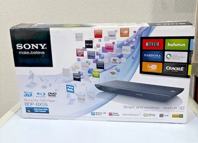 Sony BDP-BX59 Blu Ray DVD Player Blu-Ray 3D New Old Stock Open Box - Image 1 of 4