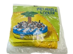 Inflatable Palm Tree Cooler Drink Tray Beach Pool Party Decor Summer Outdoors - Picture 1 of 9
