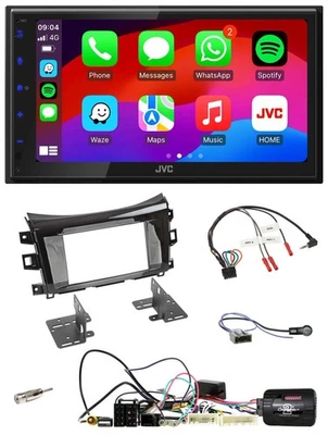 JVC Bluetooth 2DIN Lenkrad DAB USB Autoradio für Nissan Navarra 16-22 D231 - Bild 1 von 4