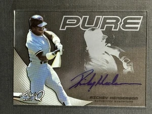 2014 Leaf Q Sports Heroes Pure Auto RICKEY HENDERSON #P-RH1 Auto HOF - Picture 1 of 2
