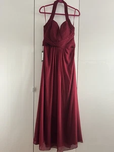 Ever Pretty BNWT burgundy halterneck evening dress UK 14 - Picture 1 of 21