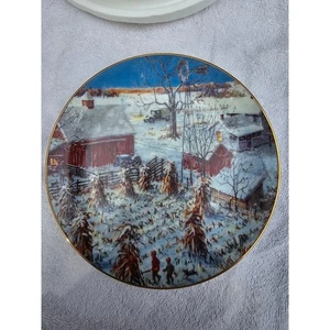Lowell Davis Return From The Hunt Plate Danbury Mint American Farm Collection - Bild 1 von 4