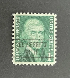 El Cerrito, California Type 748 Precancel - 1 Cent Jefferson - U.S. #1278 - MNH - Bild 1 von 1