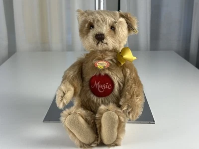 Steiff Tier Teddy Bear 408458 Musique Teddy Bear 35 cm. Excellent état - Photo 1/3