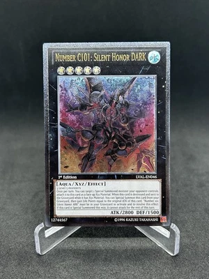 Yugioh Number C101: Silent Honor DARK LVAL-EN046 Ultimate Rare 1st Edition NM - Image 1 of 2