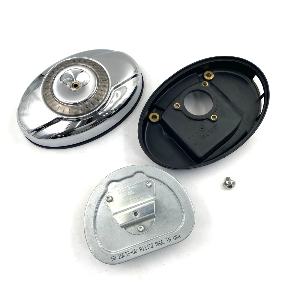 Conjunto de filtro de aire cromado ovalado 96 Electra Glide 07-15 OEM Harley 29121-07 Foto 1 de 4