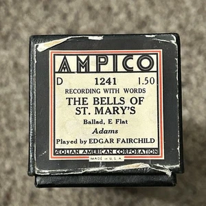 Ampico Player Piano Roll The Bells Of Saint Mary’s 1241 Ballad Fairchild - Picture 1 of 4