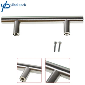 20 PCS 6'' Stainless Steel T Bar Handles Pulls Knobs Kitchen Cabinet Door Drawer - Picture 1 of 7