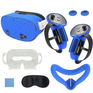 For Meta Quest3S VR Accessories//Flexible Silicone Cover Set Of 7 Pieces //new - Picture 1 of 26