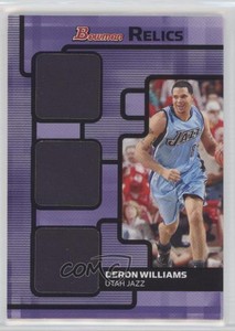 2007-08 Bowman Draft Picks & Stars Relics Triple /99 Deron Williams #BR-DWI