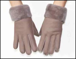 Fur Integrated Gloves Natural Sheepskin Thick Real Fur Skiing for Men's Women's - Picture 1 of 41