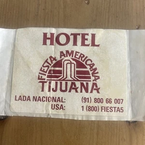 Hotel Fiesta Americana Tijuana VTG 70’s Skateboarding / Surfing Sticker - Picture 1 of 1