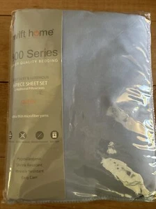 1800 Serie NEU Queen Bettwäsche Set 6 Stück Luxus Ultra Weich Tiefe Tasche Blau - Bild 1 von 3