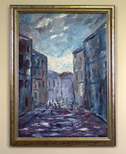 Original painting Oil on Canvas, Urban Landscape, signed by author, 2006, framed